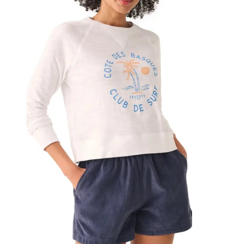 NWT Faherty Brand Women's Indigo Corduroy Shorts